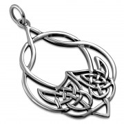 Celtic Knot Medium Silver Pendant, pn527